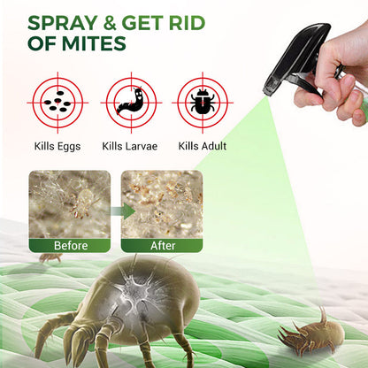 🥳2026 HEISSER VERKAUF🥳💞ÜBER 50.000 VERKAUFT! ✨🛏️Leistungsstarkes Milbenspray – Vernichtet 99,99 % der Hausstaubmilben, Bakterien und Allergene. Pflanzlich, sicher für Kinder und Haustiere 🌿💪