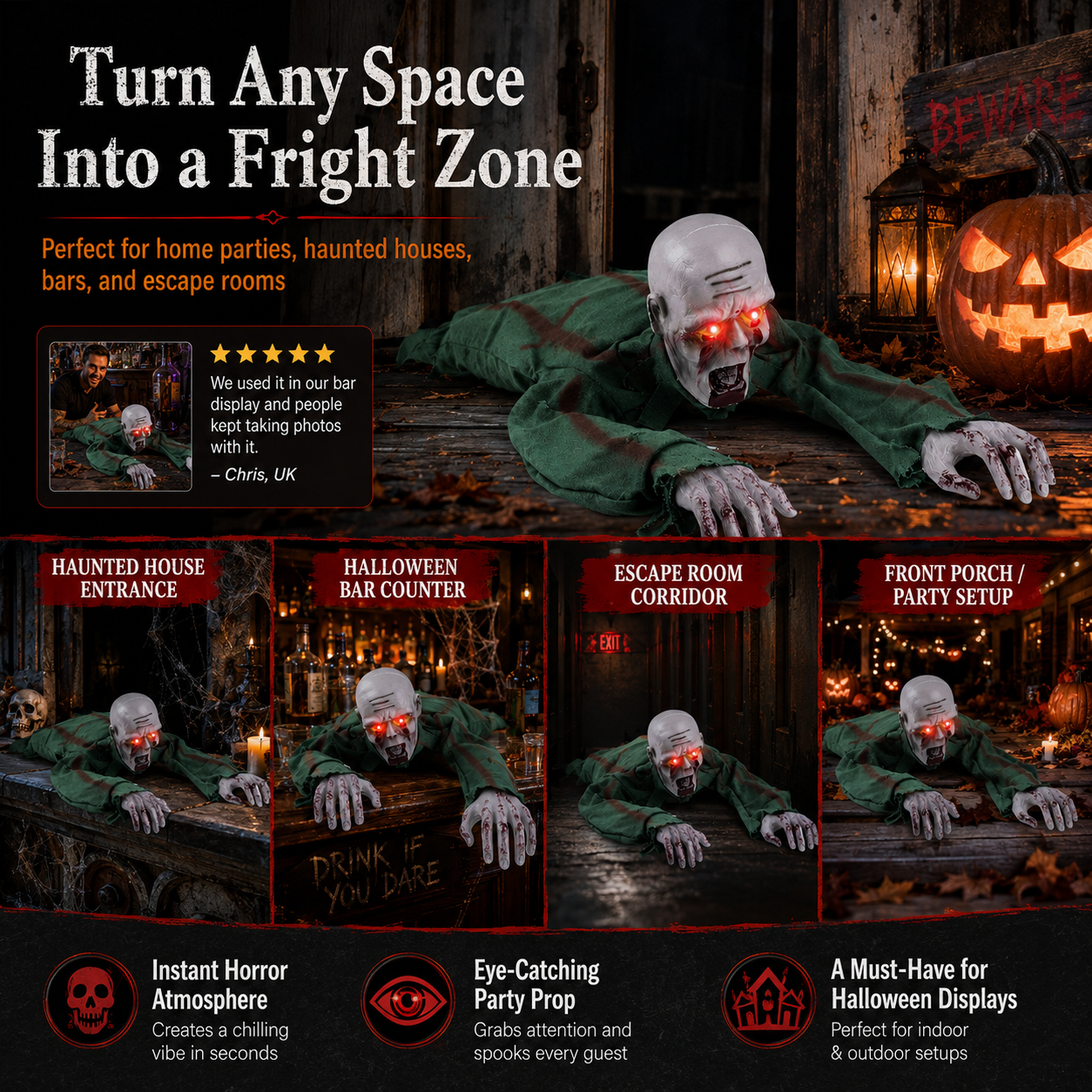 🎉 Halloween-Horror-Modell: Kriechender Geist