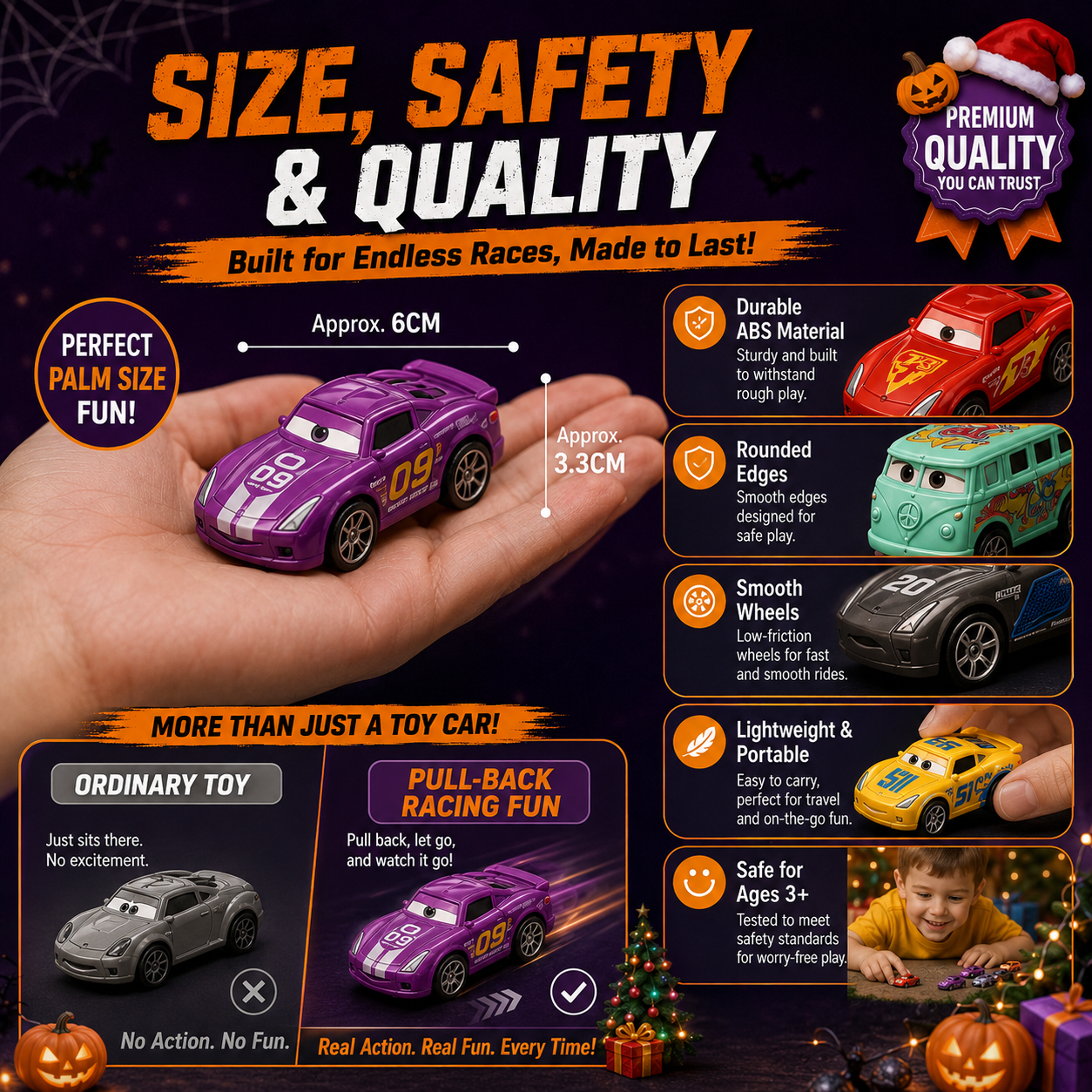🚗🔥 50 % RABATT! Mini-Spielzeugautos im Cartoon-Stil – leuchtende Farben, leichtgängige Räder, strapazierfähiges ABS – ideal als Partygeschenke und Sammlerstücke für Kinder ✨