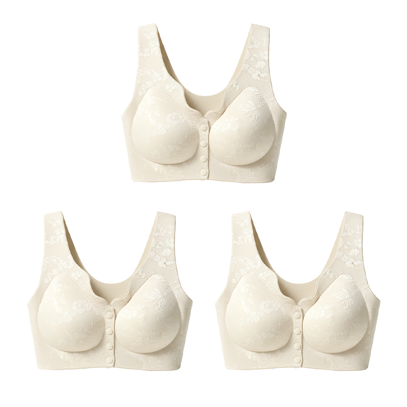 🎁 Herbst-Sonderangebot: 50 % Rabatt 💃 Bequemer, vorne zu verschließender, bügelloser, nahtloser BH 🌸