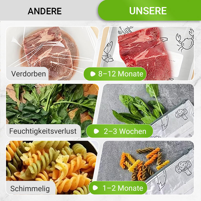 ♻️ Wiederverwendbare, verschließbare Aufbewahrungsbeutel aus Aluminiumfolie 🥬
