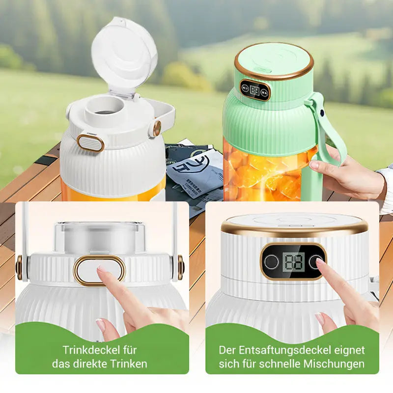 💥Heißer Verkauf ❄️Multifunctional Tragbare Saftpresse Tasse mit Digitalanzeige-Drink fresh juice for a healthy lifestyle