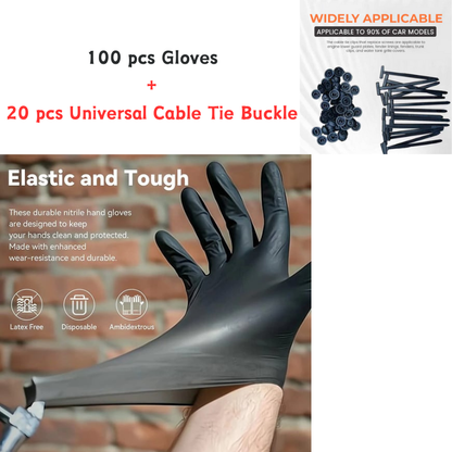🔥NEUJAHRS-VERKAUF 🎁Nitrile Pro Handschuhe – Hochfest, Rutsch- & Fleckenbeständig, Kratzfest