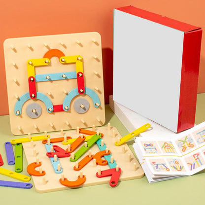 Montessori-Steckbrettpuzzle 🎅Weihnachtsgeschenkidee!🎁Kostenloser Versand