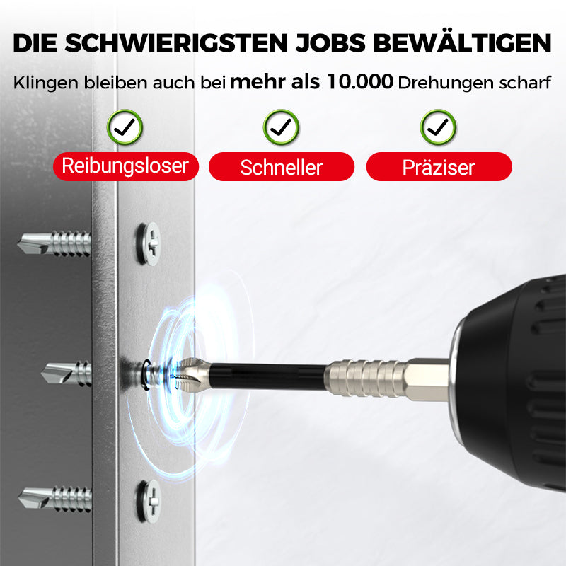 💥Neukunden-Special!K5 stoßfeste rutschfeste Bohrer, Schlagbohrer-Bit-Set, Titanlegierung stoßfest rutschfeste PH-Bits, hochmagnetische Schrauber-Bits