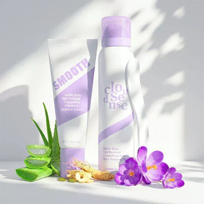 ❤️Schmerzfreie Haarentfernungscreme für die Bikinizone, hypoallergen für empfindliche Haut, mit Aloe, Hyaluronsäure und Zitrusduft – für Damen und Herren
