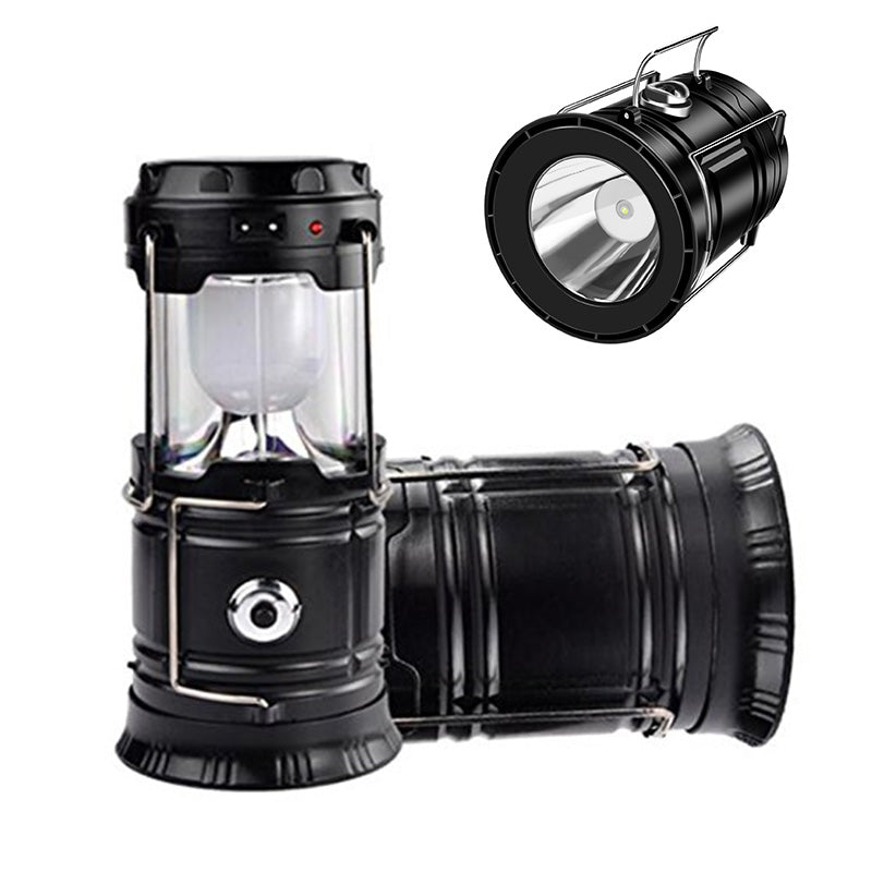 ⛺️Solar-Campinglaterne – wiederaufladbare LED-Leuchte mit Magnetfuß und ausklappbarem Aufhängehaken; zusammenklappbare, batteriebetriebene Lampe – ideal bei Stromausfällen, zum Wandern und für Notfälle