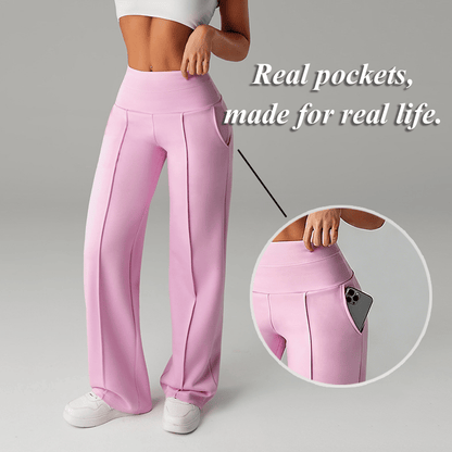 ⌛ Nur noch 3 Tage – 50% auf alles! ⏰ 50.000+ VERKAUFT!💕 Damen-Unifarbene Weite Straight-Leg-Hose