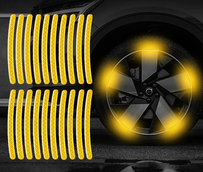 Reflektierende Auto-Felgenaufkleber（Kaufen Sie 2 genug für das Vorderrad Kaufen Sie 4 für das ganze Auto）