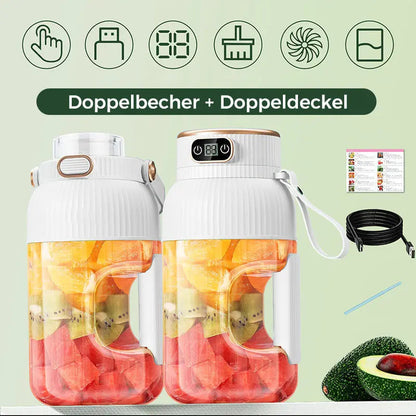 💥Heißer Verkauf ❄️Multifunctional Tragbare Saftpresse Tasse mit Digitalanzeige-Drink fresh juice for a healthy lifestyle