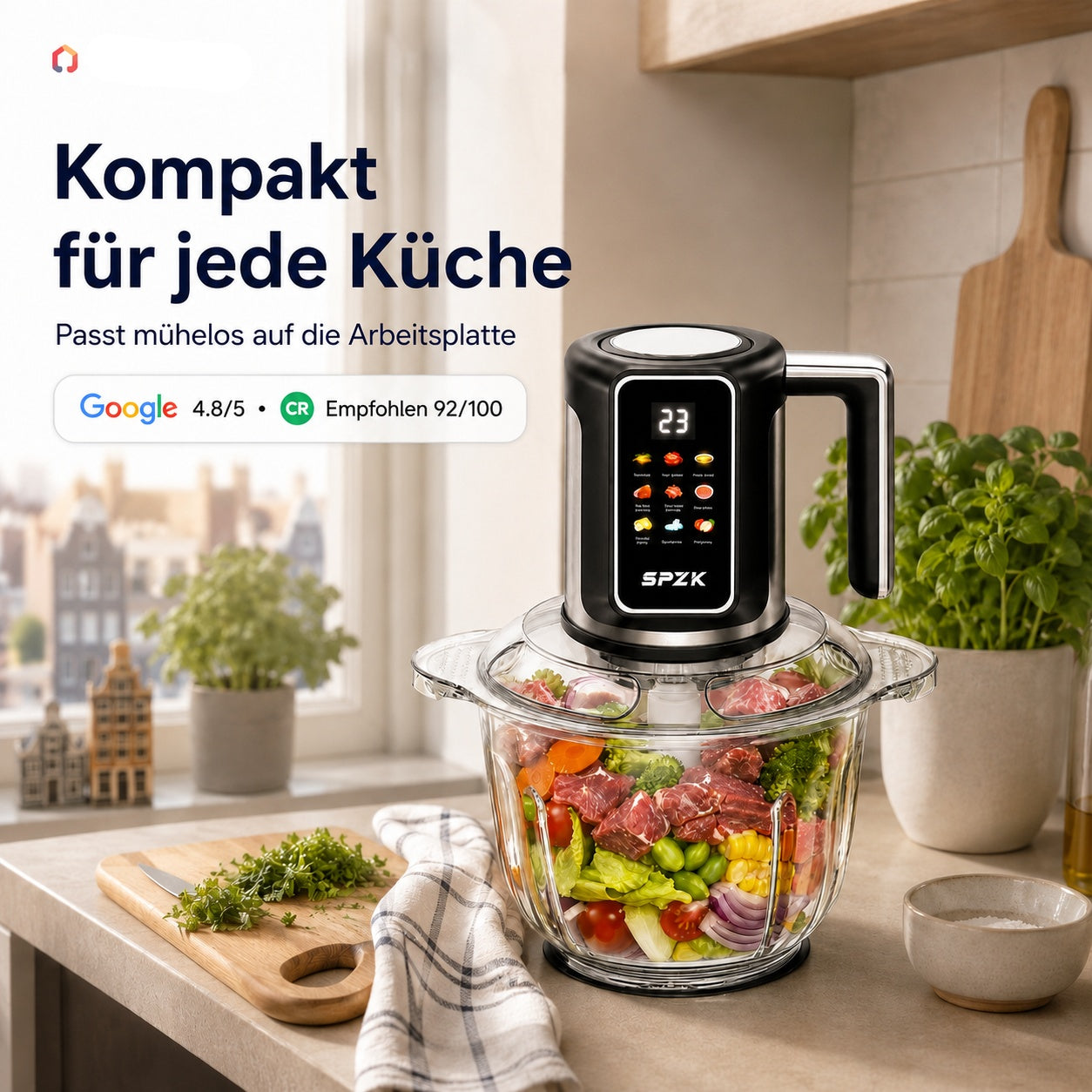 🔪 Kabelloser, USB-betriebener Küchenwolf für Fleisch, Soßen und mehr – schnell, hygienisch und einfach! 🍖🥦