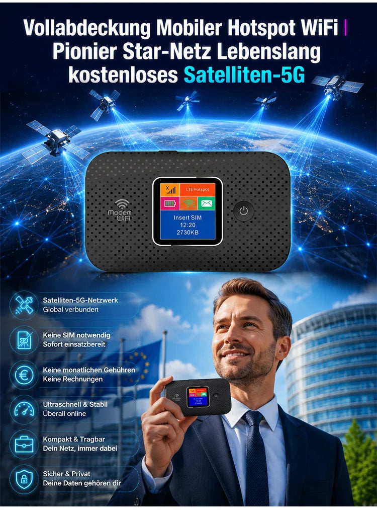 🥳HEISSER SALE 2026🥳💞50.000+ VERKAUFT!👵❤️  Mobiler Hotspot mit vollständiger WLAN-Abdeckung
