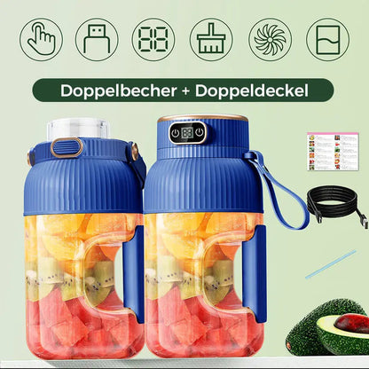 💥Heißer Verkauf ❄️Multifunctional Tragbare Saftpresse Tasse mit Digitalanzeige-Drink fresh juice for a healthy lifestyle