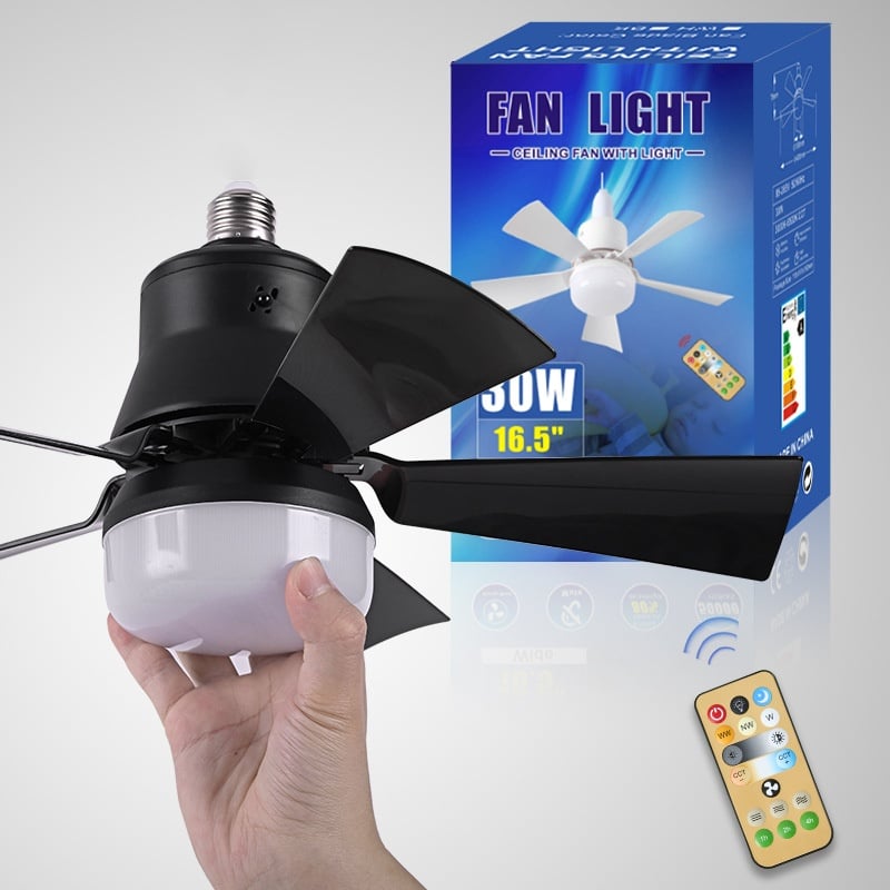 🔥Kostenloser Versand & 50 % Rabatt🔥🍃 Intelligenter Deckenventilator mit Licht, RGB-Beleuchtung und Bluetooth-Lautsprecher♨️❄️