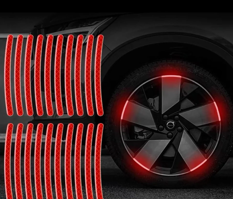 Reflektierende Auto-Felgenaufkleber（Kaufen Sie 2 genug für das Vorderrad Kaufen Sie 4 für das ganze Auto）