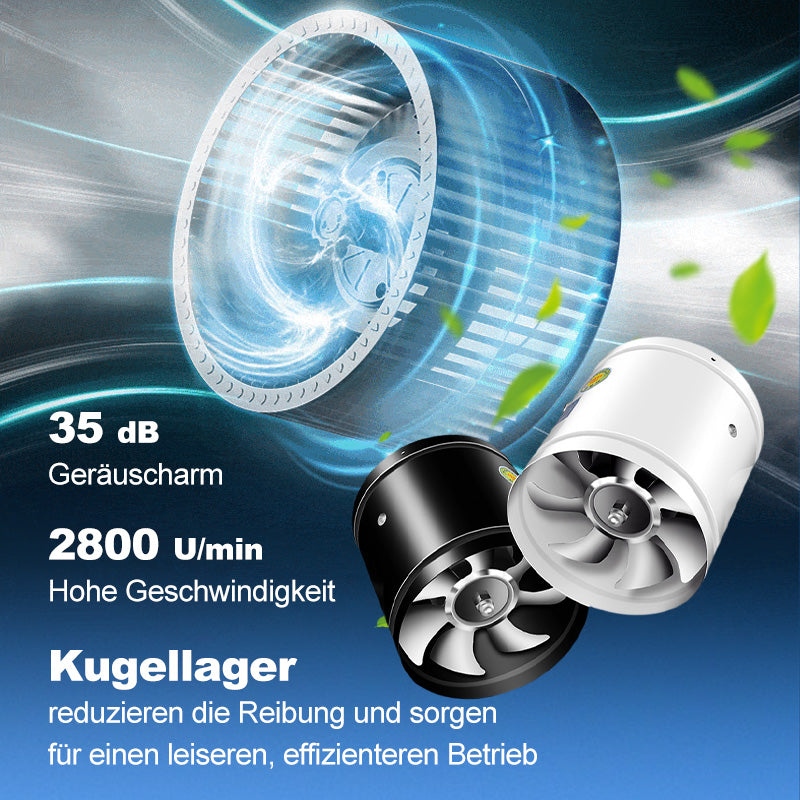 Starker Haushalts-Saugventilator für Rohre