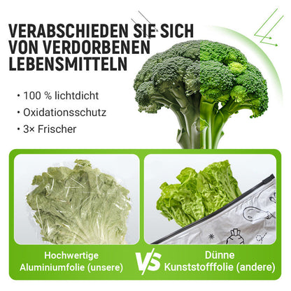 ♻️ Wiederverwendbare, verschließbare Aufbewahrungsbeutel aus Aluminiumfolie 🥬