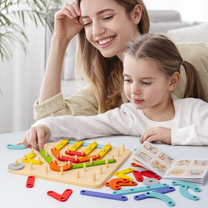 Montessori-Steckbrettpuzzle 🎅Weihnachtsgeschenkidee!🎁Kostenloser Versand
