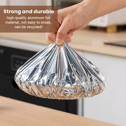 💞Mehr als 50.000 Einheiten verkauft!✨ Lebensmittelabdeckung aus Aluminiumfolie – schließt die Feuchtigkeit ein, hält Lebensmittel frisch, verhindert das Vermischen von Staub und Gerüchen, geeignet zum Abdecken von Reis, Gemüse und Obst 🍎🥗