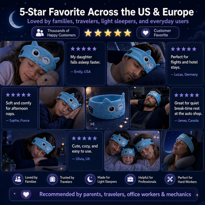 🥳2026 HEISSER VERKAUF🥳💞Über 50.000 verkauft!🎧😴  Bluetooth-Stirnband für Kinder – 2-in-1: Weiches Stirnband und Schlafmaske. Perfekt für Reisen oder zum Mittagsschlaf. 🧸✨