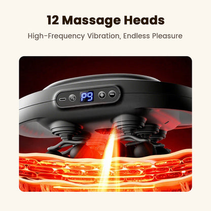🔥🎁 Neu eingetroffen – 50 % reduziert: Multifunktionales, automatisches 12-Kopf-Muskelmassagegerät