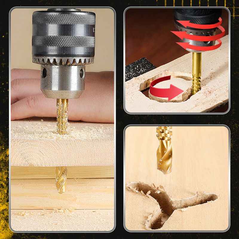 🧰⚙️ Bohren und Sägen ohne Bitwechsel – titanbeschichteter Stahl, schneidet Holz, Metall und Kunststoff. Über 18.000 Stück verkauft! 🛠️