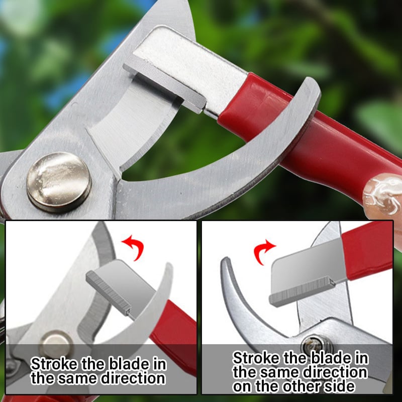 【📢📢Limitiertes Angebot – Kauf 1, erhalte 2 gratis !!】⏰ Tragbarer Gartenscheren-Schärfer – Schnell, einfach & vielseitig – Ideal für Messer, Scheren & Werkzeuge im Außenbereich 🌿
