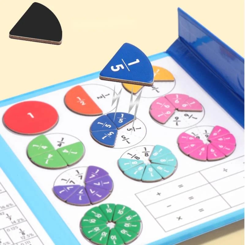 🧩 50% RABATT! 🎨 Magnetisches Bruchpuzzle für Kinder – Fördert Feinmotorik, bunt & sicher – Perfekt für spielerisches Lernen zu Hause ✨