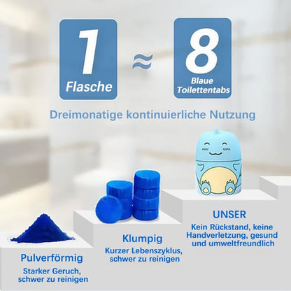 🔥🎁 2+1 GRATIS!!🥳✨ 2-in-1 WC-Reiniger & Lufterfrischer 🚽💙 Für ein strahlend sauberes Bad mit langanhaltend frischem Duft!