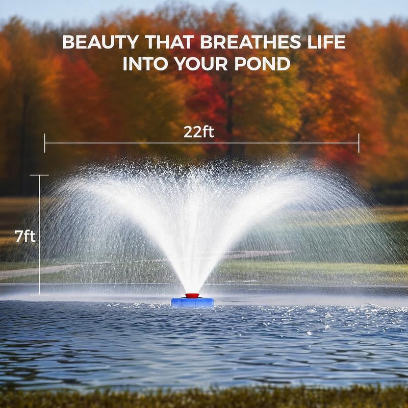 🥳HEISSER SALE 2026🥳💞50.000+ VERKAUFT!👵  Schwimmender Springbrunnenbelüfter, geeignet für Garten- und Landwirtschaftsteiche