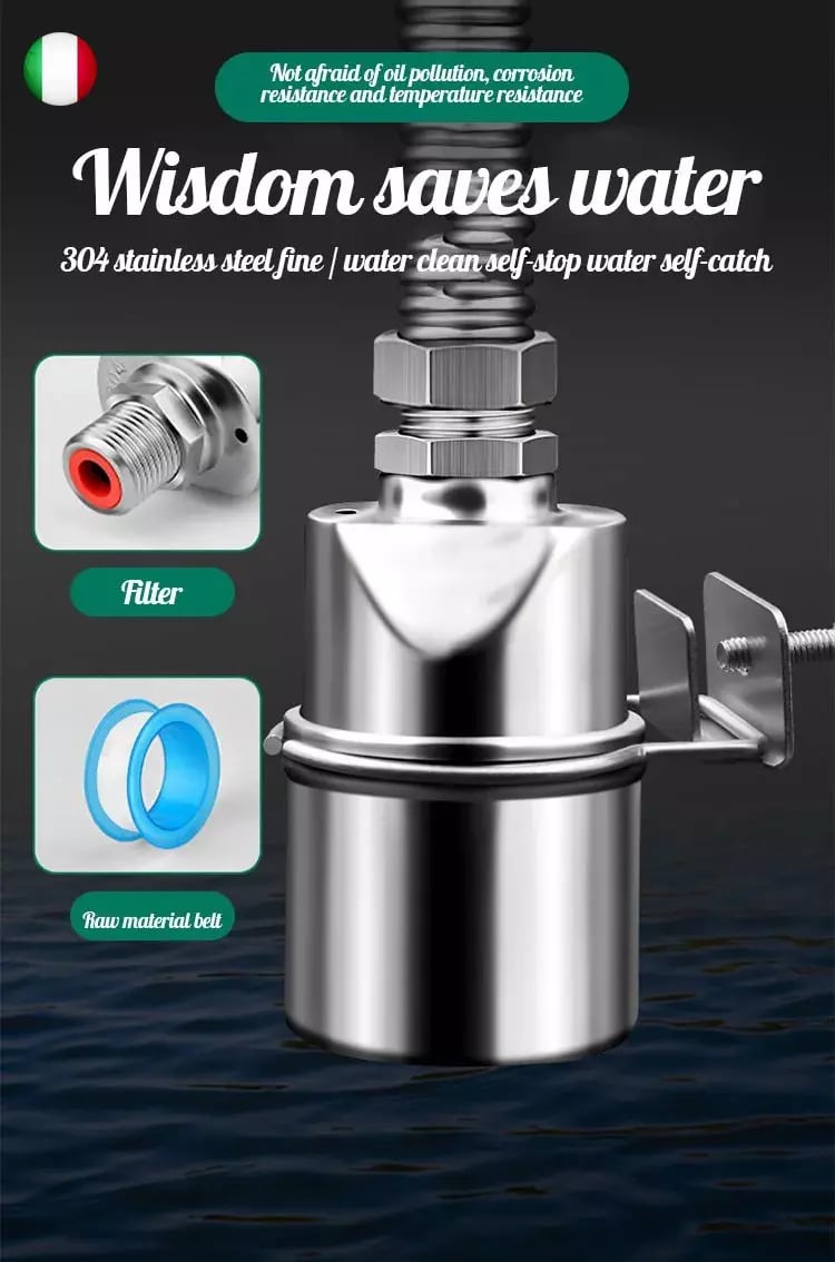 🚰💧50% RABATT⏰Vollautomatisches Schwimmerventil aus 304-Edelstahl, korrosionsbeständig, präzise Steuerung, geeignet für Wassertanks und Behälter✨