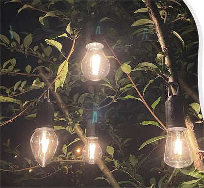 💡 50% RABATT! 🏕️ Outdoor Camping Hängende Retro-Glühbirne – Typ-C Aufladbar, Stimmungsvolle Beleuchtung & Perfekt Für Zelt, Garten & Terrasse 🌙