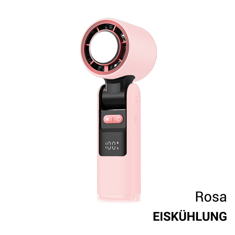 🧊 SOMMERAKTION -50%! 💦 2026 Mini-Röhrenventilator – Leistungsstarke Eiskühlung, 4000-mAh-Akku, 183 mm kompakt · Grau, Rosa & Weiß ❄️🔥