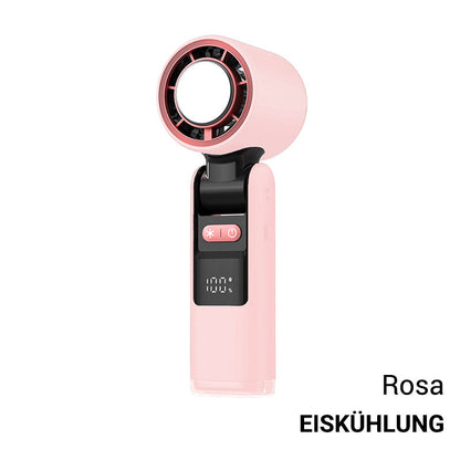 🧊 SOMMERAKTION -50%! 💦 2026 Mini-Röhrenventilator – Leistungsstarke Eiskühlung, 4000-mAh-Akku, 183 mm kompakt · Grau, Rosa & Weiß ❄️🔥