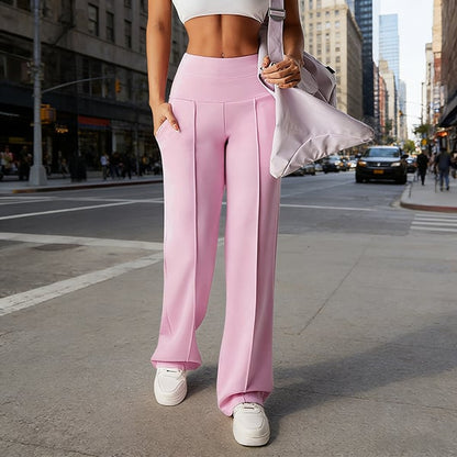 ⌛ Nur noch 3 Tage – 50% auf alles! ⏰ 50.000+ VERKAUFT!💕 Damen-Unifarbene Weite Straight-Leg-Hose