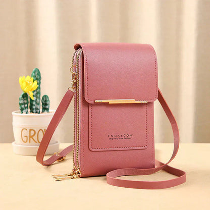 ✨️SONDERANGEBOT 2026👜 2-in-1 Handytasche zum Umhängen: Crossbody-Geldbörse mit Touchscreen-Fenster & RFID-Schutz