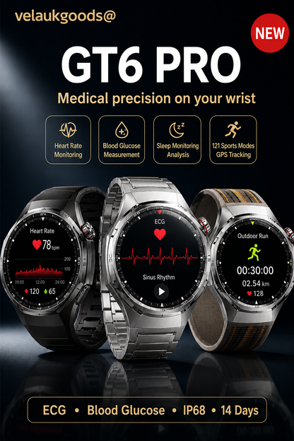 🥳HEISSER SALE 2026🥳💞50.000+ VERKAUFT!👵❤️  GT6pro Bluetooth Call Smartwatch – Bestseller