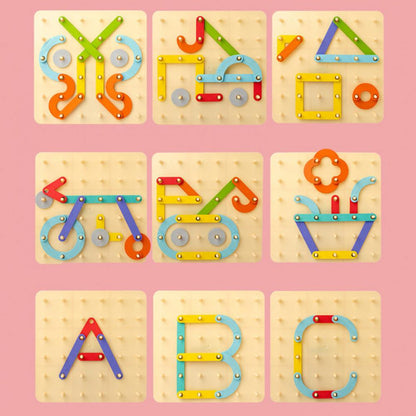 Montessori-Steckbrettpuzzle 🎅Weihnachtsgeschenkidee!🎁Kostenloser Versand
