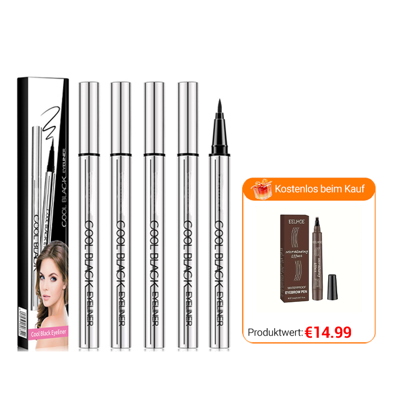 ✨ Wasserfester und wischfester Eyeliner – Präzision und tiefes Schwarz für 24 Stunden! ✨