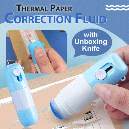 🛡️ Thermopapier-Löscher mit Kartonöffner – 2-in-1 Privatsphäre-Schutz – Löscht Namen & Adresse auf Quittungen & Paketaufklebern – 10ml für über 100 Anwendungen