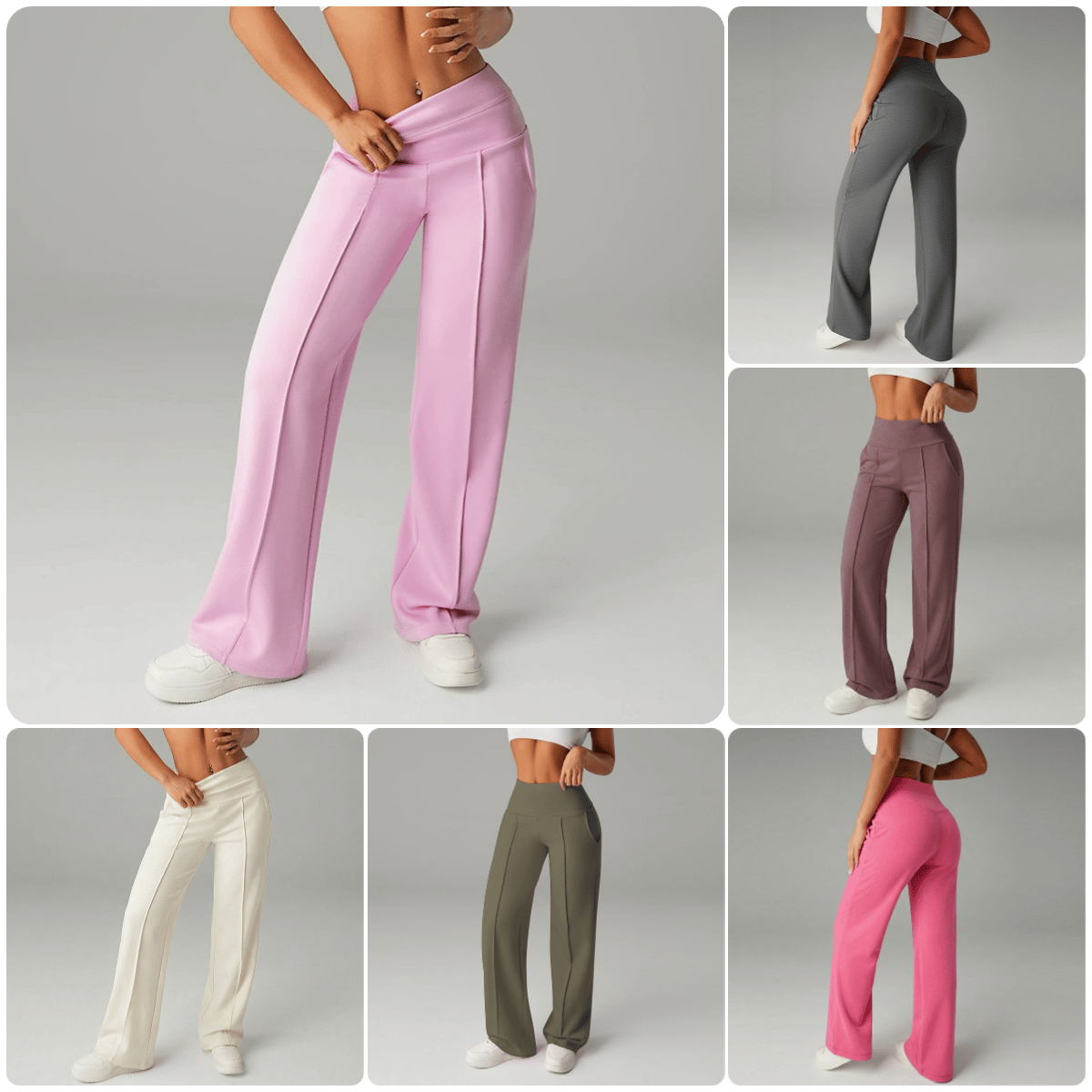 ⌛ Nur noch 3 Tage – 50% auf alles! ⏰ 50.000+ VERKAUFT!💕 Damen-Unifarbene Weite Straight-Leg-Hose