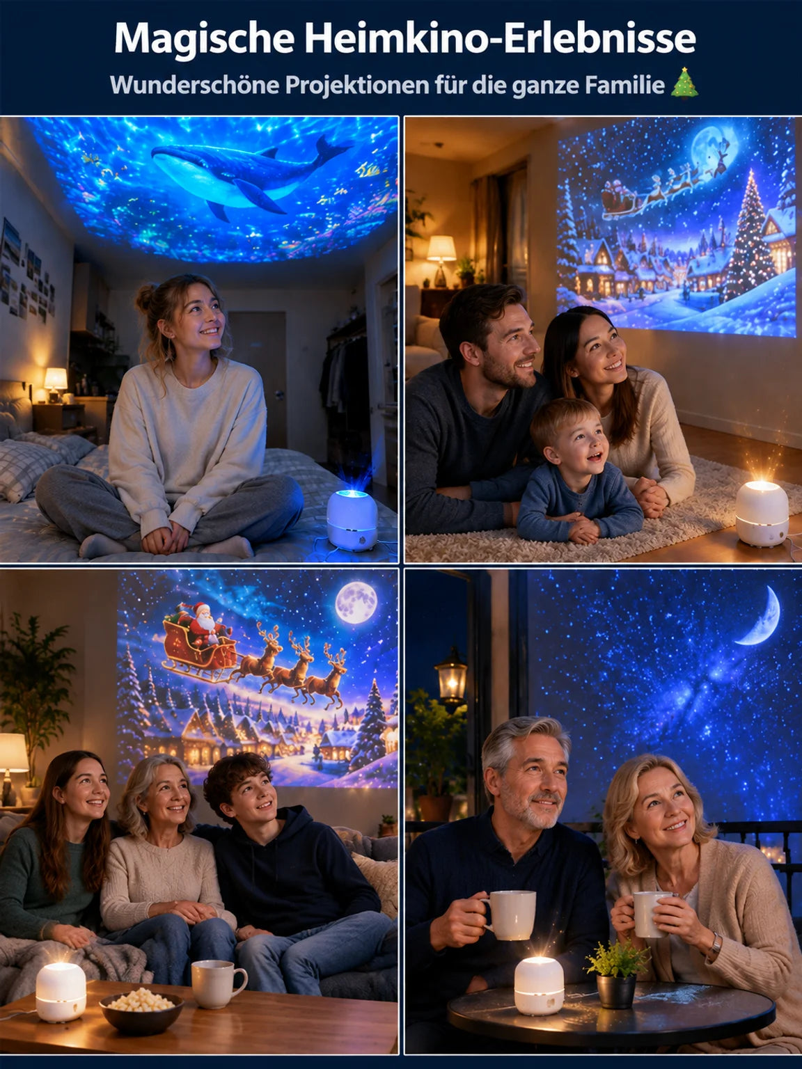 🔥Hausgebrauch Festliche Atmosphäre Projektorlampe