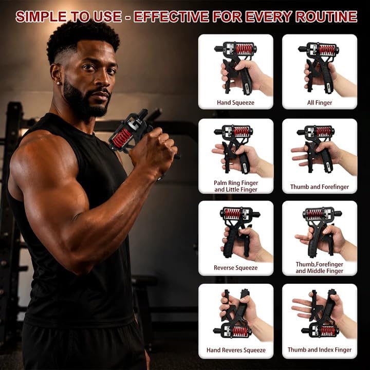 💪✨Verstellbarer Handtrainer – 5–165 kg Widerstand🔧
