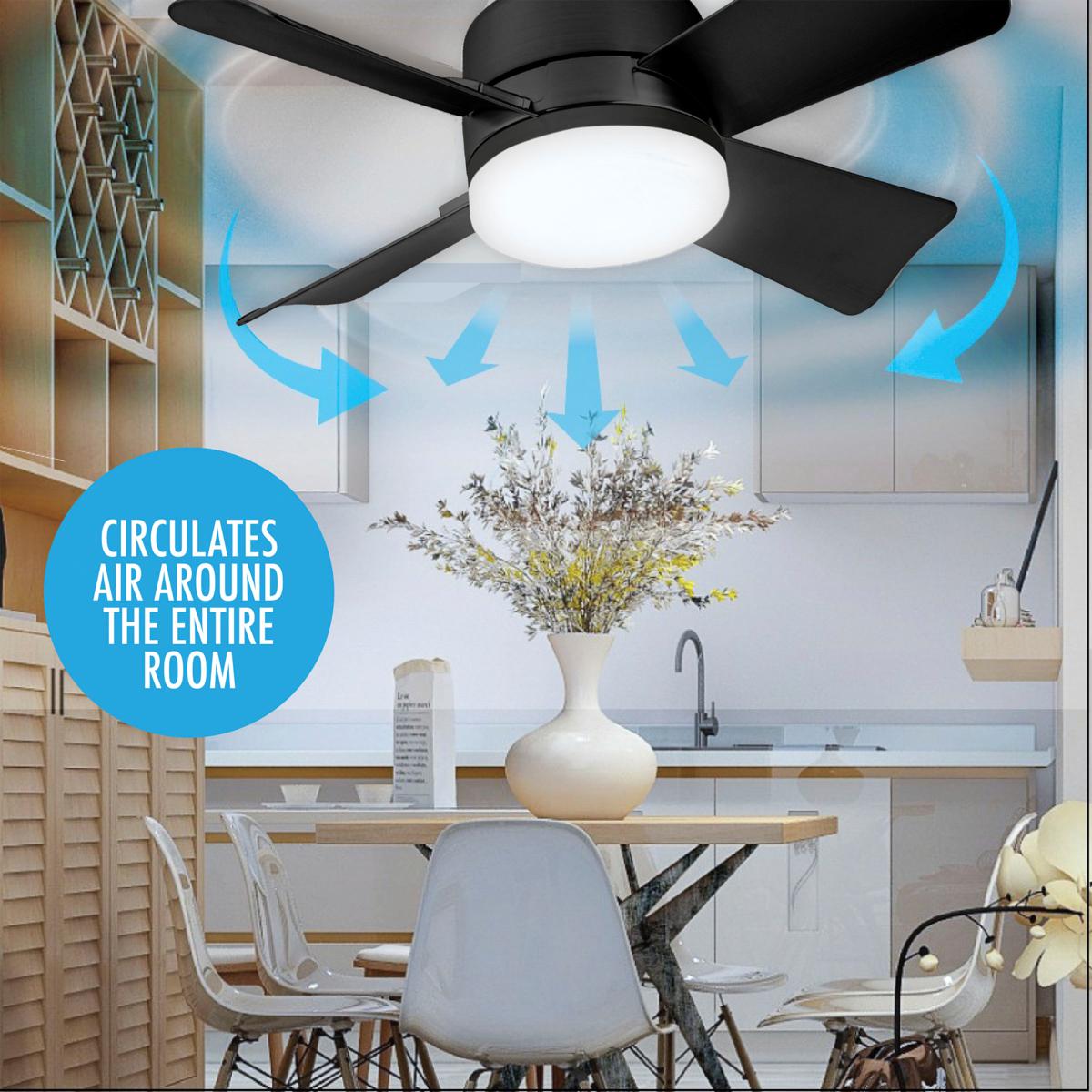 🔥Kostenloser Versand & 50 % Rabatt🔥🍃 Intelligenter Deckenventilator mit Licht, RGB-Beleuchtung und Bluetooth-Lautsprecher♨️❄️