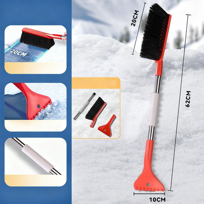 ❄️ 2-in-1-Schneebürste und Eiskratze