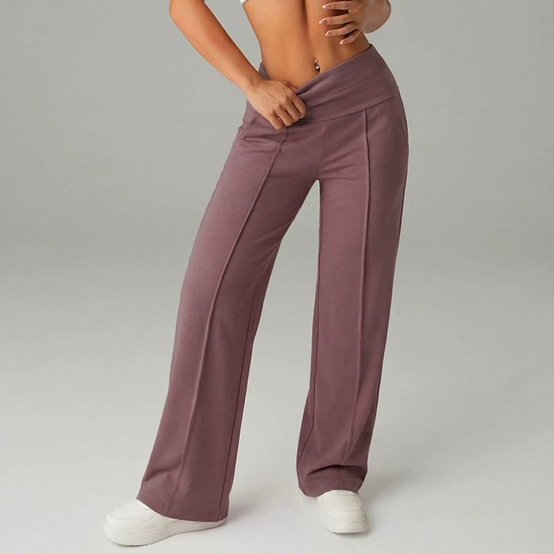 ⌛ Nur noch 3 Tage – 50% auf alles! ⏰ 50.000+ VERKAUFT!💕 Damen-Unifarbene Weite Straight-Leg-Hose