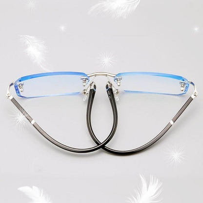 🔥Neue Saphir-Lesebrille mit hoher Härte und blauem Rand✨