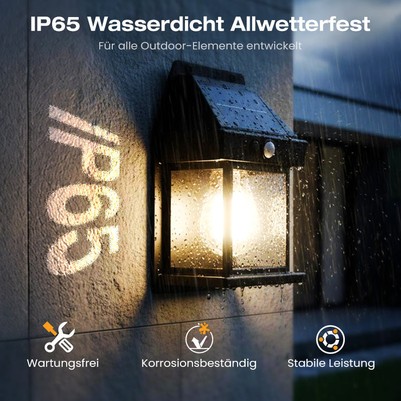 🐺✨ Bewegungs-Sensor Solar-Wandleuchte in Wolfram-Design – automatisch, wetterfest & energieautark. Perfekte Sicherheitsbeleuchtung für Garten und Eingang. 🌞🔋