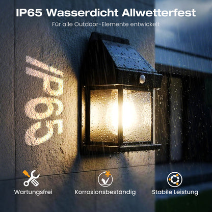 🐺✨ Bewegungs-Sensor Solar-Wandleuchte in Wolfram-Design – automatisch, wetterfest & energieautark. Perfekte Sicherheitsbeleuchtung für Garten und Eingang. 🌞🔋