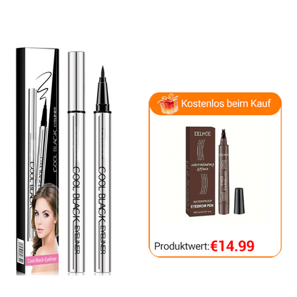 ✨ Wasserfester und wischfester Eyeliner – Präzision und tiefes Schwarz für 24 Stunden! ✨